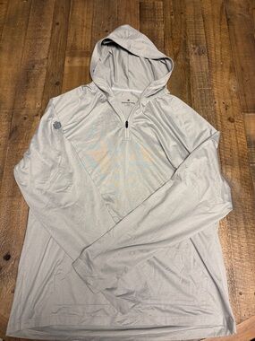 Performance Hooded Pullover Jacket - Light Gray by Greatness Wins